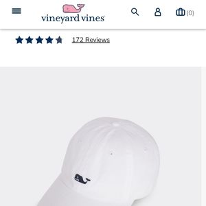 Vineyard Vines White Baseball Hat